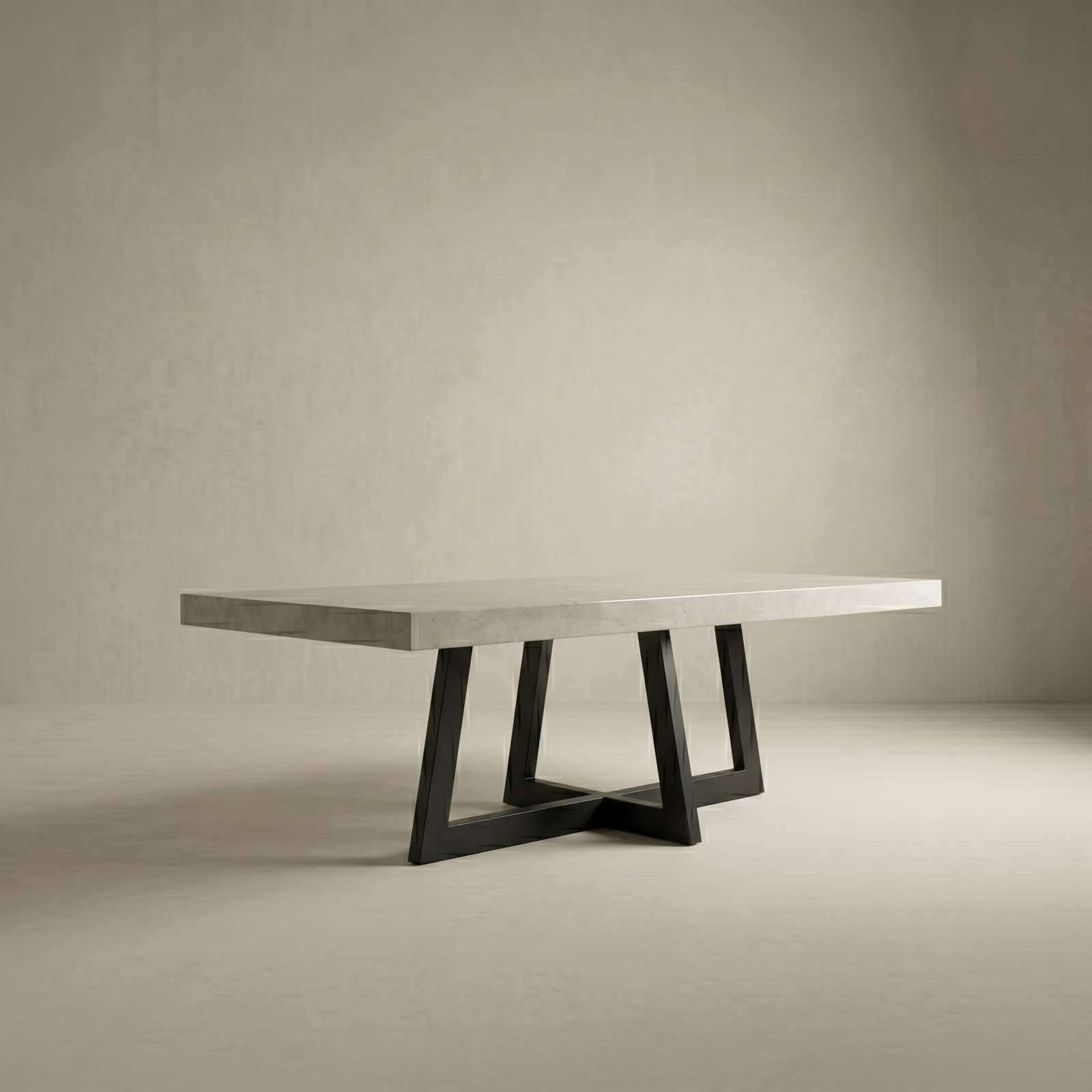 IronCross Concrete Dining Table - Rectangular