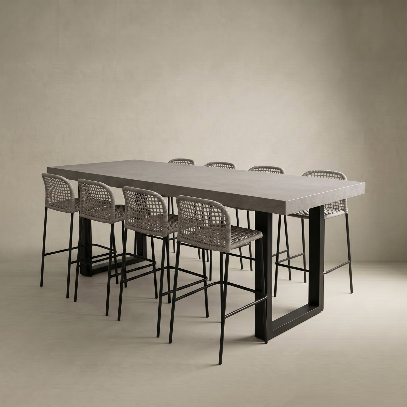 IronStone Outdoor Concrete Bar Table