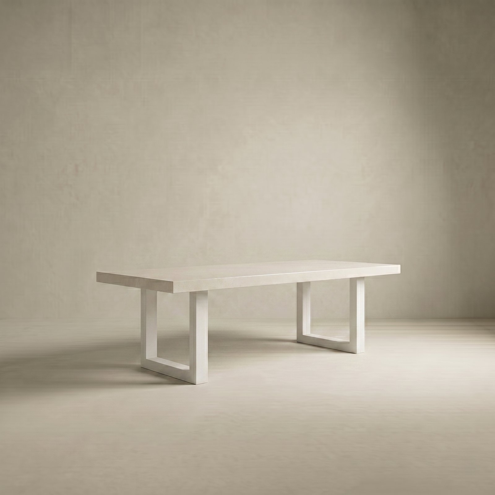 IronStone Concrete Dining Table - White