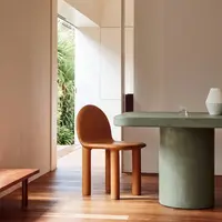 Milano rectangular concrete dining table, in situ view 44