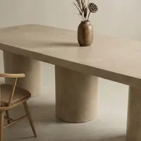 Milano rectangular concrete dining table, in situ view 47