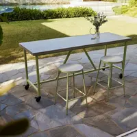 Santino concrete bar table, in situ view 2