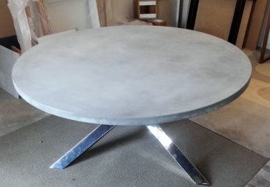 Outdoor concrete tables