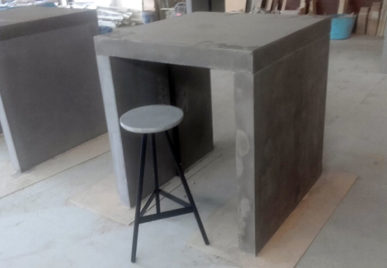 Outdoor concrete tables