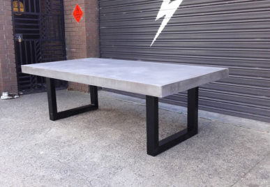 Outdoor concrete tables