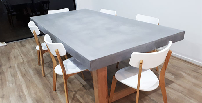 Lek Concrete Dining Table Snap Architectural Concrete