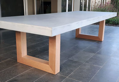 Concrete cheap table legs