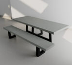 Snap Ironcross Table With Bench Perspective Studio