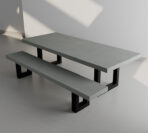 Snap Ironstone Table With Bench Seat Perspective Studio