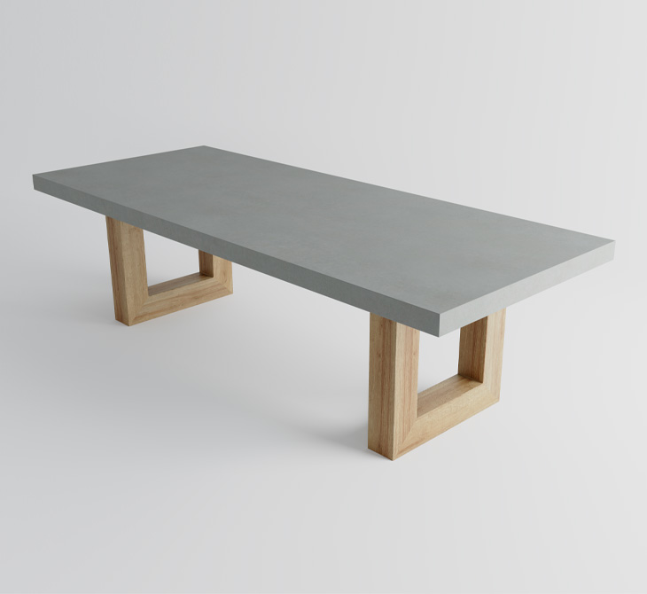 Concrete counter store table