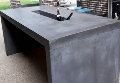 Concrete benchtops countertops