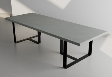 Outdoor concrete tables